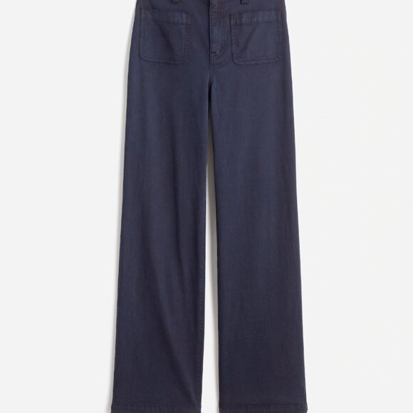 NWT Madewell The Petite Emmett Wide-Leg Pant: Patch Pocket Edition - Picture 4 of 5